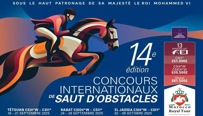 Saut d'obstacles: La 14e édition du Morocco Royal Tour à Tétouan, Rabat et El Jadida