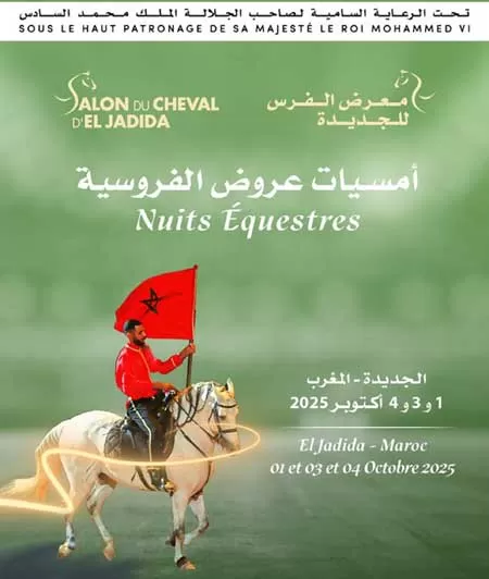 Nuits équestres du Salon du cheval d'El Jadida 2025 : Trois soirées sous le thème « Mélodies des sabots »