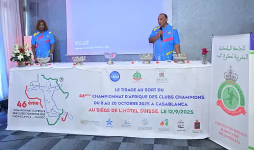 Tirage au sort du 46ᵉ CACC de handball-Maroc 2025